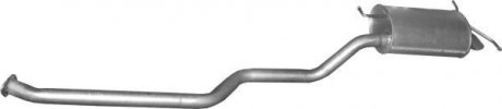Глушитель алюм. сталь, задн. часть Hyundai Santa Fe 2.0 CRDi Turbo Diesel 12/00- POLMOSTROW 1001 (фото 1)