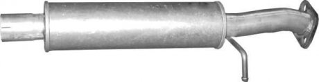 Глушитель, алюм. сталь, середн. часть Hyundai Santa Fe (10.11) POLMOSTROW 1011 (фото 1)
