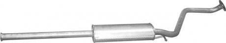 Резонатор (средняя часть) алюминизированная сталь Hyundai Getz 1.1 (02-06), 1.3 POLMOSTROW 10.70