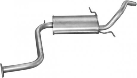 Глушитель алюм. сталь, задн. часть Mazda 323 85-89 1.1-1.5/1.7D POLMOSTROW 12.04