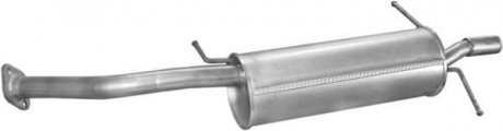 Глушитель (задняя часть) алюминизированная сталь Mazda 626/MX6 91- 1.8, 2.0 (91-97) POLMOSTROW 12.05 (фото 1)