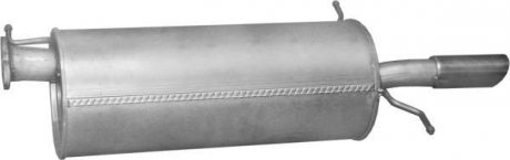 Глушник (задня частина) алюмінієва сталь Mazda 626 2.0i (97-03) POLMOSTROW 12.209 (фото 1)