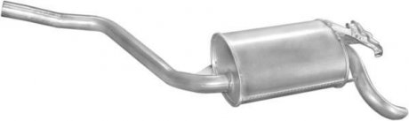 Глушитель (задняя часть) алюминизированная сталь Mercedes W201 190E 1.8-2.0 POLMOSTROW 13.09 (фото 1)