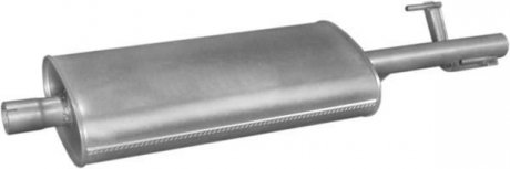 Резонатор (средняя часть) алюминизированная сталь Mercedes Sprinter 216, 316, 416 CDi (00-06) (13.183) POLMOSTROW 13183 (фото 1)