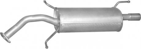 Глушитель алюм. сталь, задн. часть Mitsubishi Lancer 1.6 02r POLMOSTROW 14.01