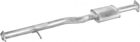 Глушитель алюм. сталь, средн. часть Mitsubishi L200 2.5D 4x4 92-97; 2.5TD 4x4 92-97 (14.117) POLMOSTROW 14117
