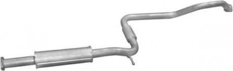 Глушитель алюм. сталь, средн. часть Nissan Primera 2.0i -16V 96-02 (15.400) POLMOSTROW 15400 (фото 1)