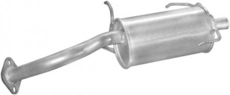 Глушитель алюм. сталь, задн. часть Nissan Micra 92-02 1.0i/1.3i/1.4i kat POLMOSTROW 15.69