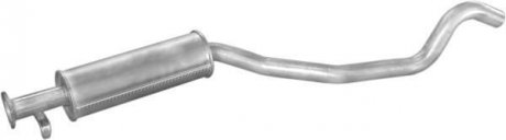 Глушитель алюм. сталь, средн. часть Opel Vectra 2.0/2.5 kat 88-95 (17.272) POLMOSTROW 17272