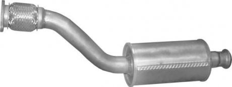 Глушитель алюм. сталь, передн. часть Opel Vivaro 1.9 TDi 01-06, 1.9 TDi 01-06, POLMOSTROW 17.318 (фото 1)