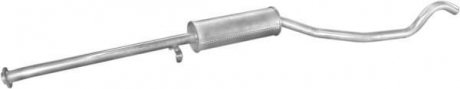 Глушитель алюм. сталь, средн. часть Opel Vectra 1.4-1.8 88-92 POLMOSTROW 17.36 (фото 1)