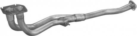 Глушитель, алюм. сталь, передн. часть Opel Vectra 1.4-1.6i 88-92 (17.515) POLMOSTROW 17515 (фото 1)