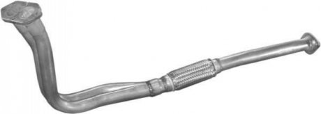 Глушитель, алюм. сталь, передн. часть Opel Vectra A 1.7D 92-95 (17.522) POLMOSTROW 17522 (фото 1)