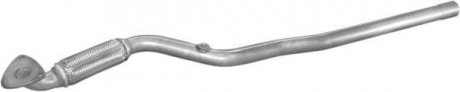 Труба приймальна алюмінієва сталь Opel Astra G/Zafira A 1.4, 1.6 (00-04) (1 POLMOSTROW 17.594