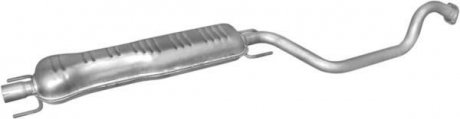 Резонатор (середня частина) алюмінієва сталь Opel Zafira 2.0D, 2.0D (99-05) (17.611) POLMOSTROW 17611