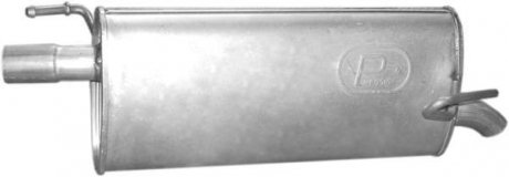 Глушник (задня частина) алюмінієва сталь Opel Meriva A 1.6i (03-04), 1.6i MPV (03-05) (17.622) POLMOSTROW 17622 (фото 1)