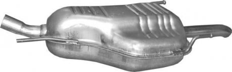 Глушник (задня частина) алюмінієва сталь Opel Zafira A 1.8 (03-05) (17.62 POLMOSTROW 17625