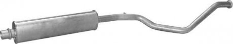Глушитель, алюм. сталь, середн. часть Peugeot 307 2.0i -16V 03/02-06/05 POLMOSTROW 19.224 (фото 1)