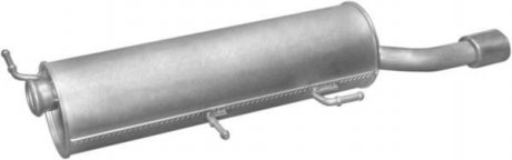 Глушитель алюм. сталь, задн. часть Peugeot 307 CC 2.0i -16V 03- (19.366) Polmost POLMOSTROW 19366