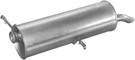 Глушник (задня частина) алюмінієва сталь Peugeot 307 1.4, 1.6 (02-04) POLMOSTROW 19.408 (фото 1)