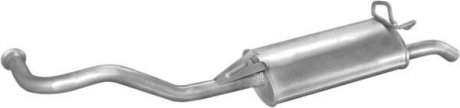 Глушитель (задняя часть) алюминизированная сталь Renault R19 1.7, 1.9TD HB POLMOSTROW 21.07 (фото 1)