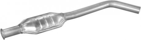 Глушитель алюм. сталь, средн. часть Renault Megane 1.6i -16V; 1.9dCi TD 98-10/02 (21.288) POLMOSTROW 21288 (фото 1)