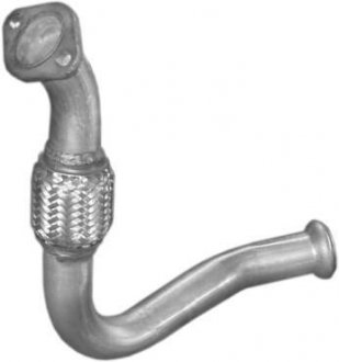 Труба приймальна алюмінієва сталь Renault Kangoo 1.9D (97-) POLMOSTROW 21.506 (фото 1)