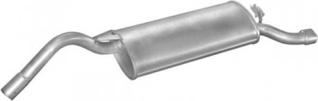 Глушитель (задняя часть) алюминизированная сталь Skoda Favorit 1.6i HB, Felicja POLMOSTROW 24.20