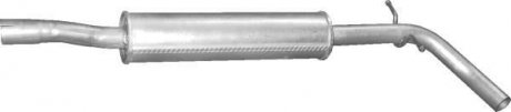 Глушитель алюм. сталь, средн. часть Skoda Roomster 1.4i 16V 05/06-03/10 (24.62) POLMOSTROW 2462 (фото 1)
