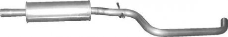 Глушитель алюм. сталь, средн. часть Skoda Yeti 1.2 TSI 09/09- (24.71) POLMOSTROW 2471 (фото 1)