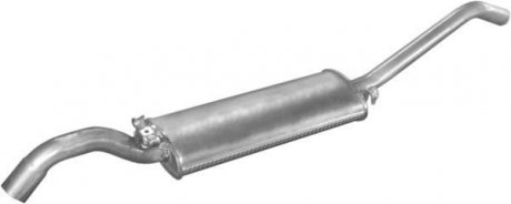 Глушитель (задняя часть) алюминизированная сталь VW Jetta 1.8 POLMOSTROW 30.13 (фото 1)