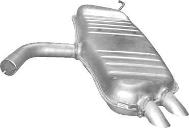 Глушник (задня частина) алюмінієва сталь VW Touran 1.9 TDi (04-) (30.148) POLMOSTROW 30148 (фото 1)