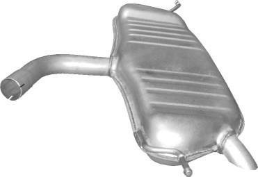 Глушитель (задняя часть) алюминизированная сталь VW Touran 1.6 (03-08) (30.150) POLMOSTROW 30150