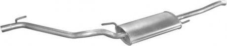Глушник (задня частина) алюмінієва сталь VW Vento 1.4-1.8 (93-98) (30.182 POLMOSTROW 30182