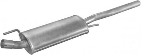 Глушитель (задняя часть) алюминизированная сталь VW Vento 1.8, 2.0, 1.9D (91-98) POLMOSTROW 30.38