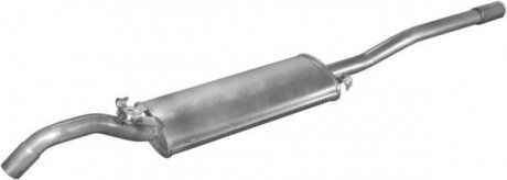Глушитель алюм. сталь, задн. часть VW Jetta 1.3/1.6 89-92 (30.45) POLMOSTROW 3045