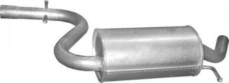 Резонатор (средняя часть) алюминизированная сталь Audi A3 1.6 FSi/Golf V (30.618 POLMOSTROW 30618 (фото 1)