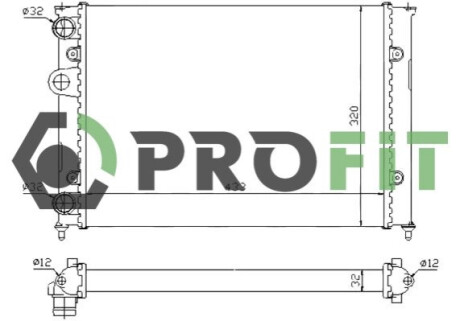 Радиатор охлаждения PROFIT 1740-0014