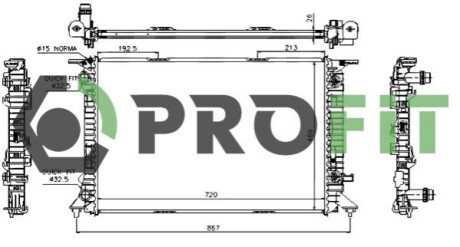 Радиатор охлаждения PROFIT 1740-0021