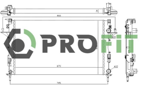 Радиатор охлаждения PROFIT 1740-0181