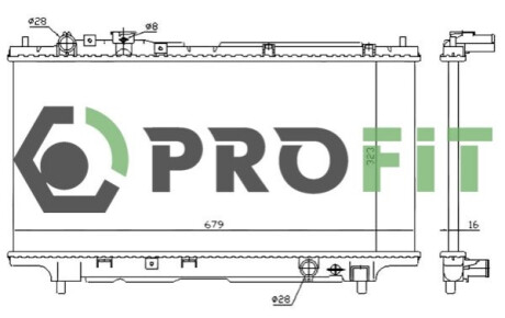 Радіатор охолоджування PROFIT 1740-0223