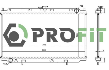 Радиатор охлаждения PROFIT 1740-0255