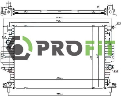 Радіатор охолоджування PROFIT 1740-0399