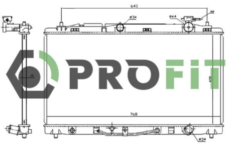 Радиатор охлаждения PROFIT 1740-0402