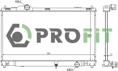 Радиатор охлаждения PROFIT 1740-0421