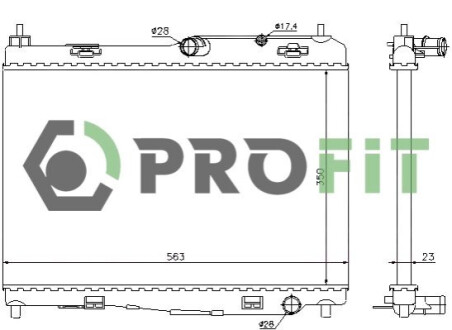 Радіатор охолоджування PROFIT 1740-0438