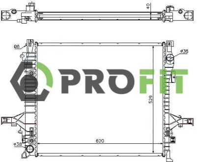 Радіатор охолоджування PROFIT 1740-0703