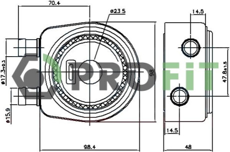 Радиатор масляный PROFIT 1745-0048