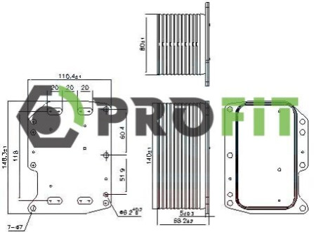 Радиатор масляный PROFIT 17450073