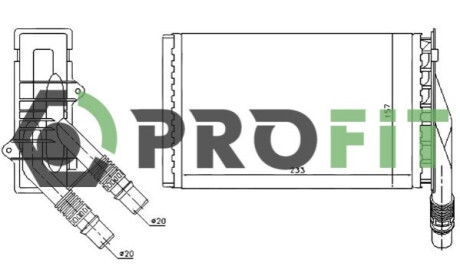 Радиатор печки PROFIT 1760-0084